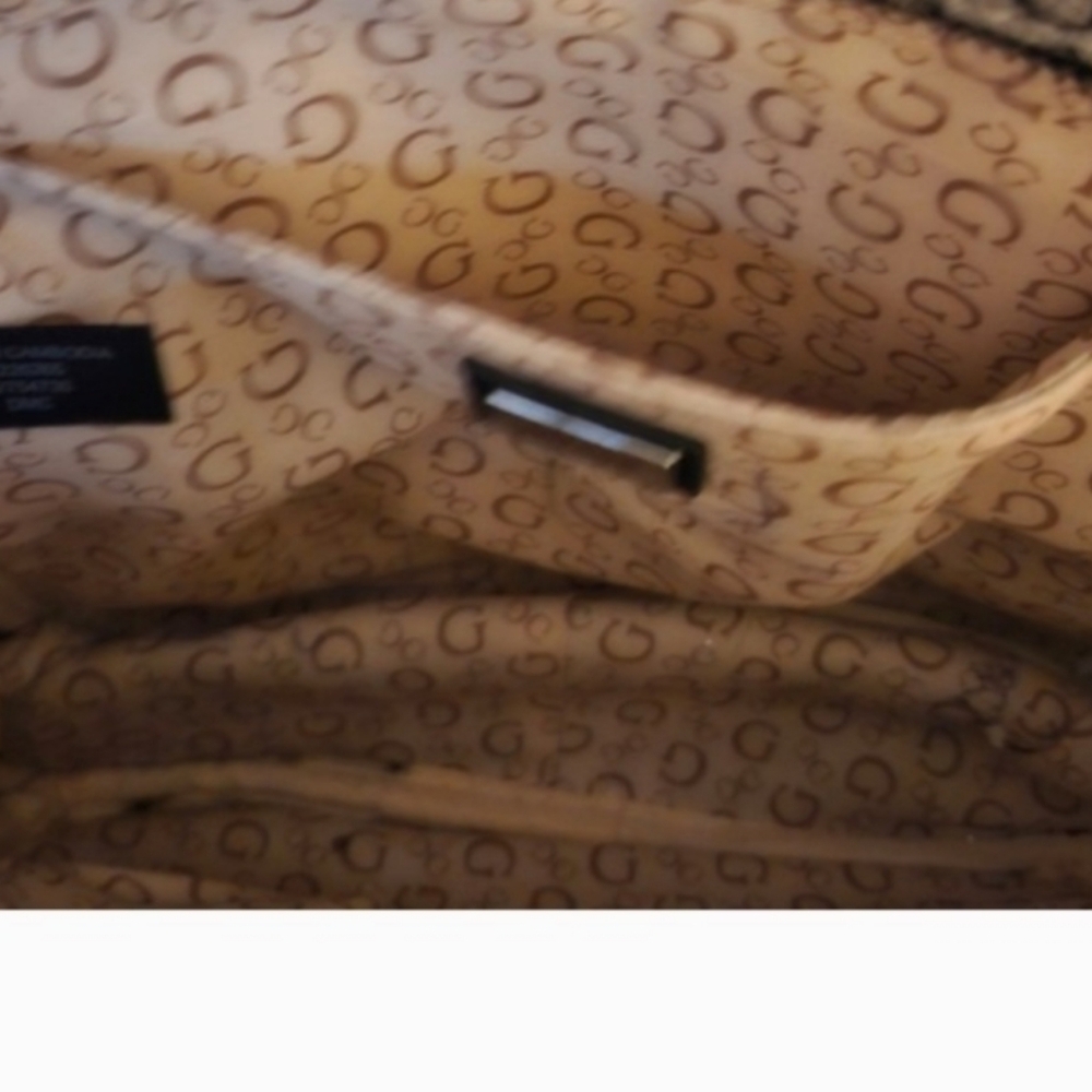 Guess Tan Monogram Backpack